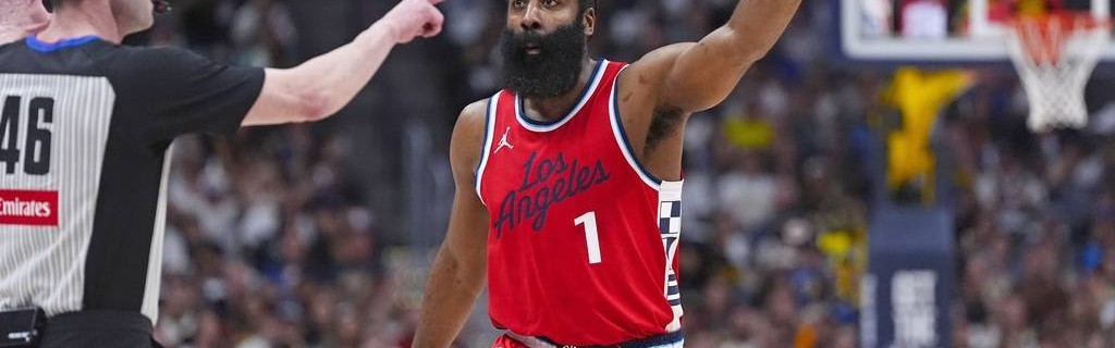 哈登第二年仅1330万美元受保障 快船明夏有丰厚空间